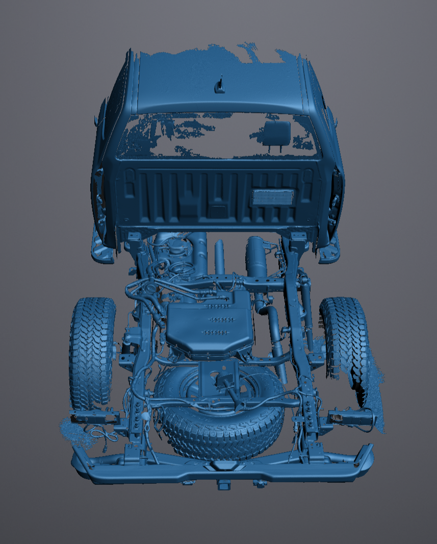 3D Scan data - 2025 Ford Ranger - Super duty - Super cab / Rear chassis