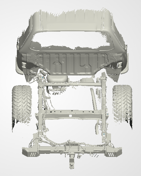 3D Scan data - Mitsubishi Triton - MR-MQ - Dual cab / Rear chassis