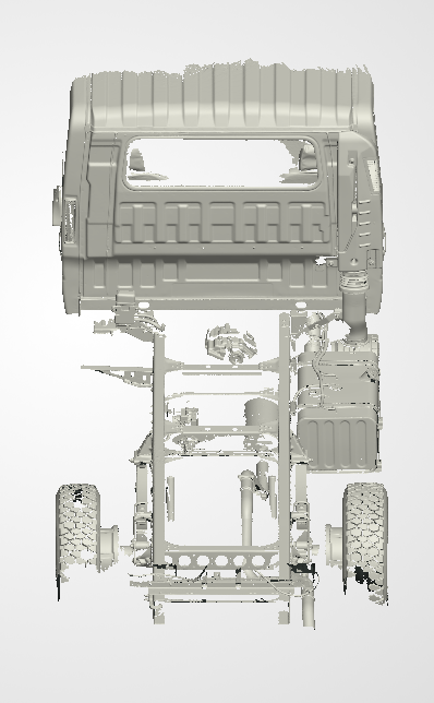 3D Scan data - 2024 Isuzu NPS - Crew cab / Rear chassis