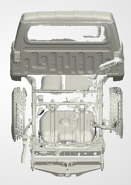 3D Scan data - Toyota Landcruiser - LC79 - Dual cab / Rear chassis