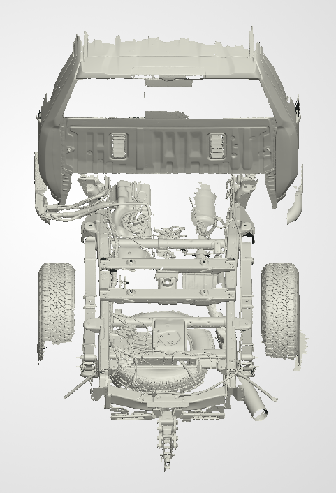 3D Scan data - 2023 Chev 2500 HD - Z71 - Dual cab / Rear chassis