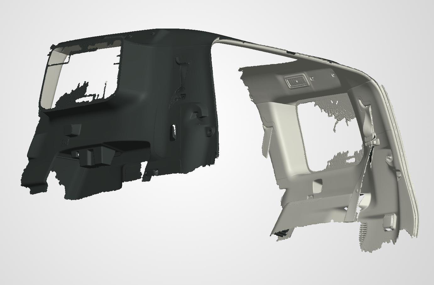 3D Scan data - 2024 Toyota Prado 250ser - Wagon - boot area (Roof section only)