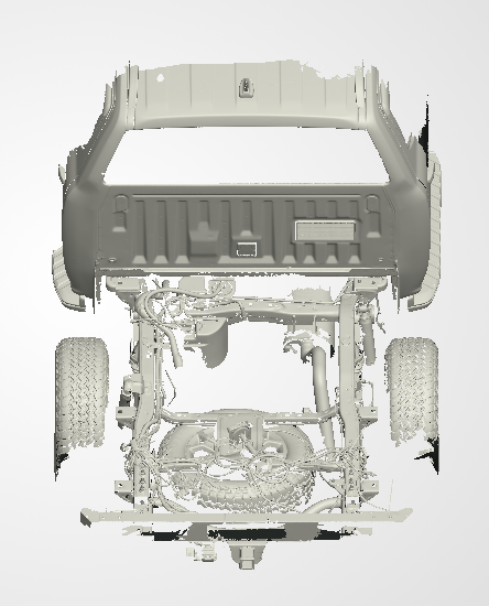 3D Scan data - 2023 Ford Ranger - Wildtrak - Dual cab / Rear chassis