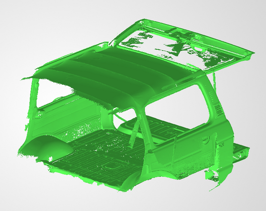 3D Scan data - Toyota Land cruiser 60ser - boot area (with doors open & closed)