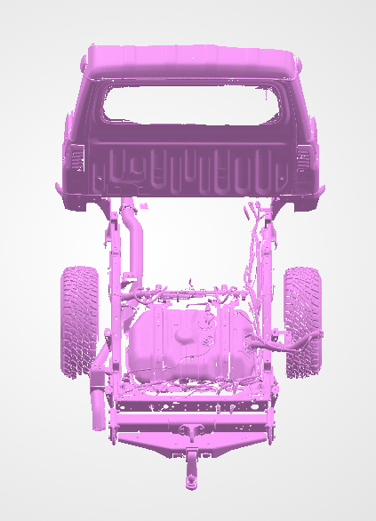 3D Scan data - Toyota Landcruiser 79 series - 300mm Stretch - Dual cab / Rear chassis