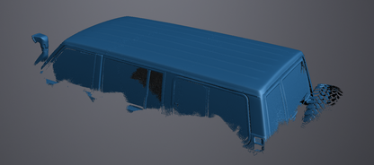 3D Scan data - Nissan Patrol GQ - Wagon - Roof skin (including inside)