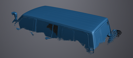3D Scan data - Nissan Patrol GQ - Wagon - Roof skin (including inside)