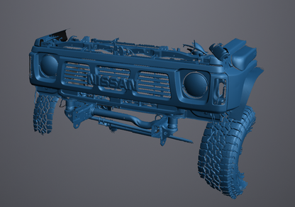 3D Scan data - Nissan Patrol GQ - Wagon - Front chassis
