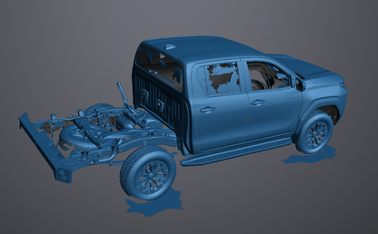 3D Scan data - Toyota Hilux N90 - Dual cab / chassis / exterior