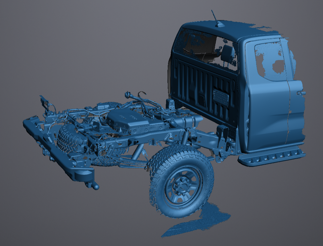 3D Scan data - 2025 Ford Ranger - Super duty - Super cab / Rear chassis