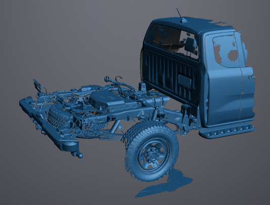 3D Scan data - 2025 Ford Ranger - Super duty - Super cab / Rear chassis