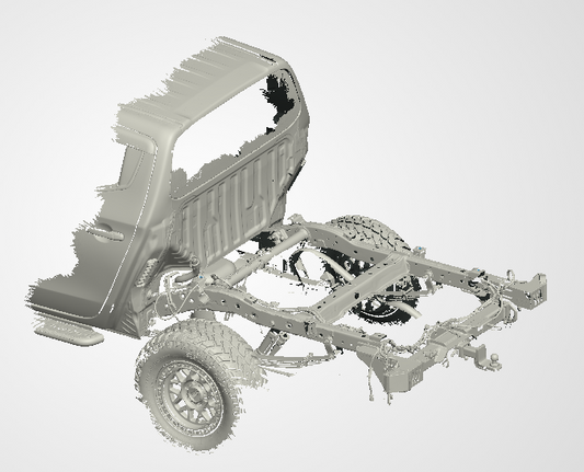 3D Scan data - Mitsubishi Triton - MR-MQ - Dual cab / Rear chassis