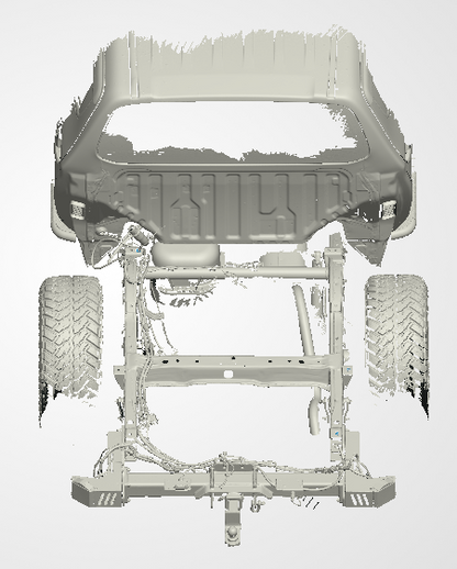 3D Scan data - Mitsubishi Triton - MR-MQ - Dual cab / Rear chassis
