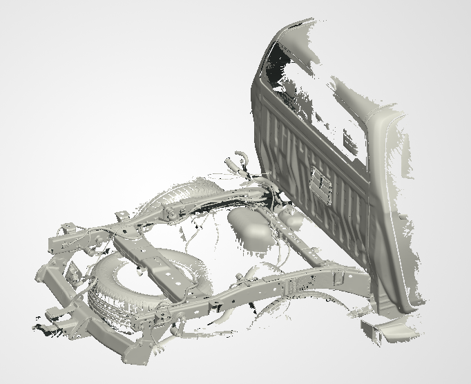 3D Scan data - 2021 Mazda - BT50 - Dual cab / Rear chassis