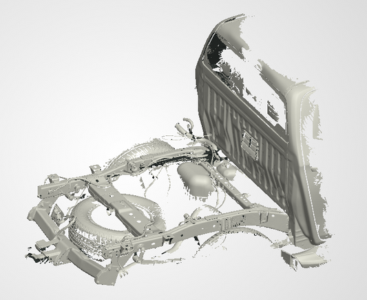 3D Scan data - 2021 Mazda - BT50 - Dual cab / Rear chassis