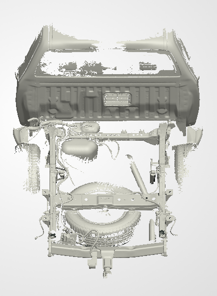 3D Scan data - 2021 Mazda - BT50 - Dual cab / Rear chassis