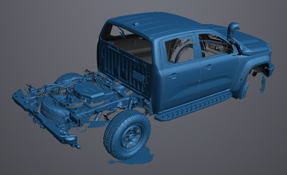 3D Scan data - 2025 Ford Ranger - Super duty - Dual cab / chassis