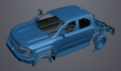 3D Scan data - 2025 Ford Ranger - Super duty - Dual cab / chassis