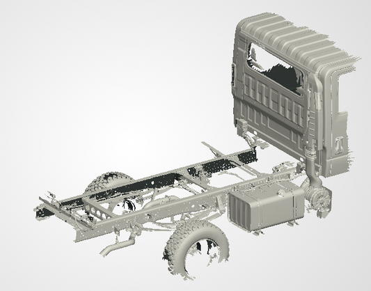 3D Scan data - 2024 Isuzu NPS - Crew cab / Rear chassis