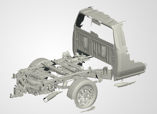 3D Scan data - 2023 Chev 2500 HD - Z71 - Dual cab / Rear chassis