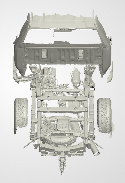 3D Scan data - 2023 Chev 2500 HD - Z71 - Dual cab / Rear chassis