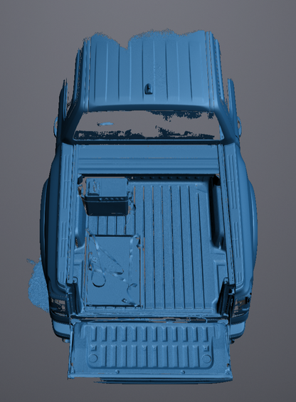 3D Scan data - 2024 Ranger Raptor - Dual cab - Tub area