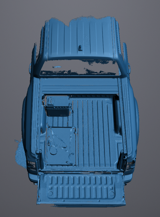 3D Scan data - 2024 Ranger Raptor - Dual cab - Tub area