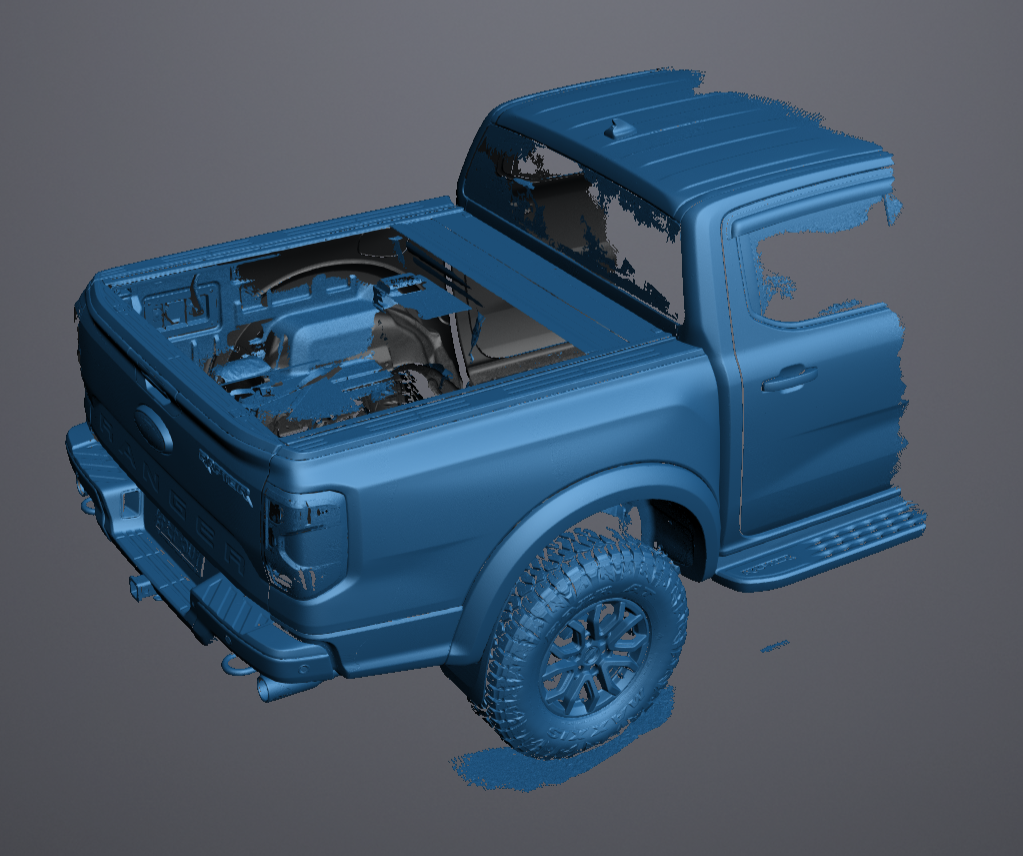 3D Scan data - 2024 Ranger Raptor - Dual cab - Tub area