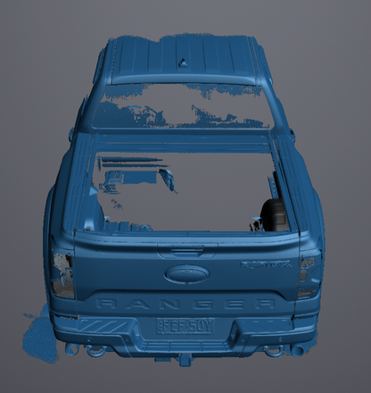 3D Scan data - 2024 Ranger Raptor - Dual cab - Tub area