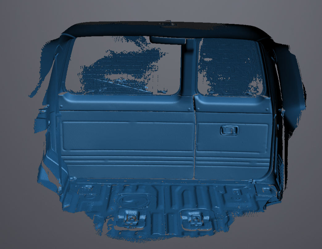 3D Scan data - Nissan Patrol GU ser3 - Wagon - ST-L - boot area (with doors open & closed)