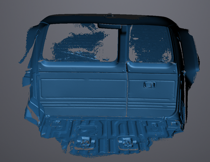 3D Scan data - Nissan Patrol GU ser3 - Wagon - ST-L - boot area (with doors open & closed)