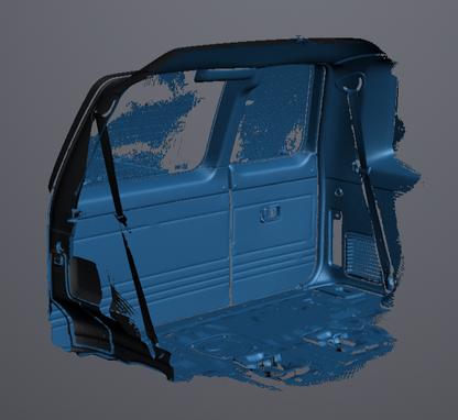 3D Scan data - Nissan Patrol GU ser3 - Wagon - ST-L - boot area (with doors open & closed)