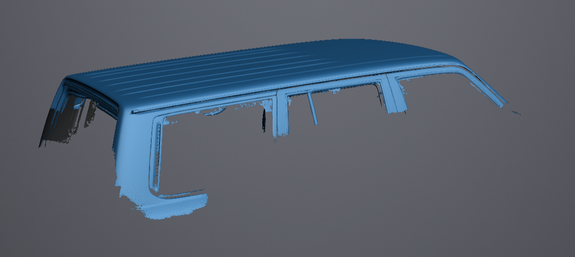 3D Scan data - Nissan Patrol GU ser3 - Wagon - ST-L - Roof skin
