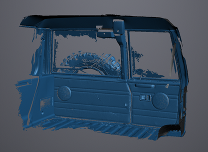 3D Scan data - Nissan Patrol GQ - Wagon - Ti - boot area (with doors open & closed)