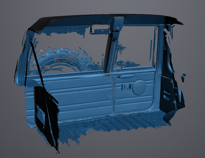 3D Scan data - Nissan Patrol GQ - Wagon - Ti - boot area (with doors open & closed)