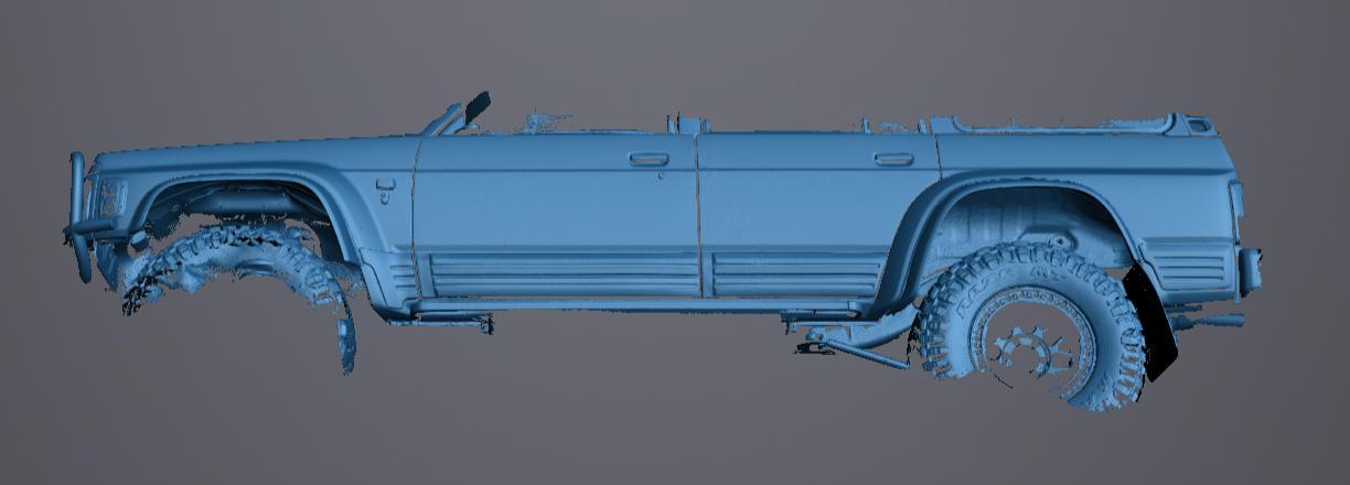 3D Scan data - Nissan Patrol GQ - Wagon - Ti - LH side with flairs