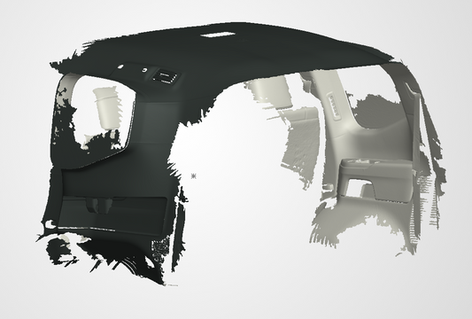 3D Scan data - 2024 Toyota Land Cruiser 300ser - Wagon - boot area (Roof section only)