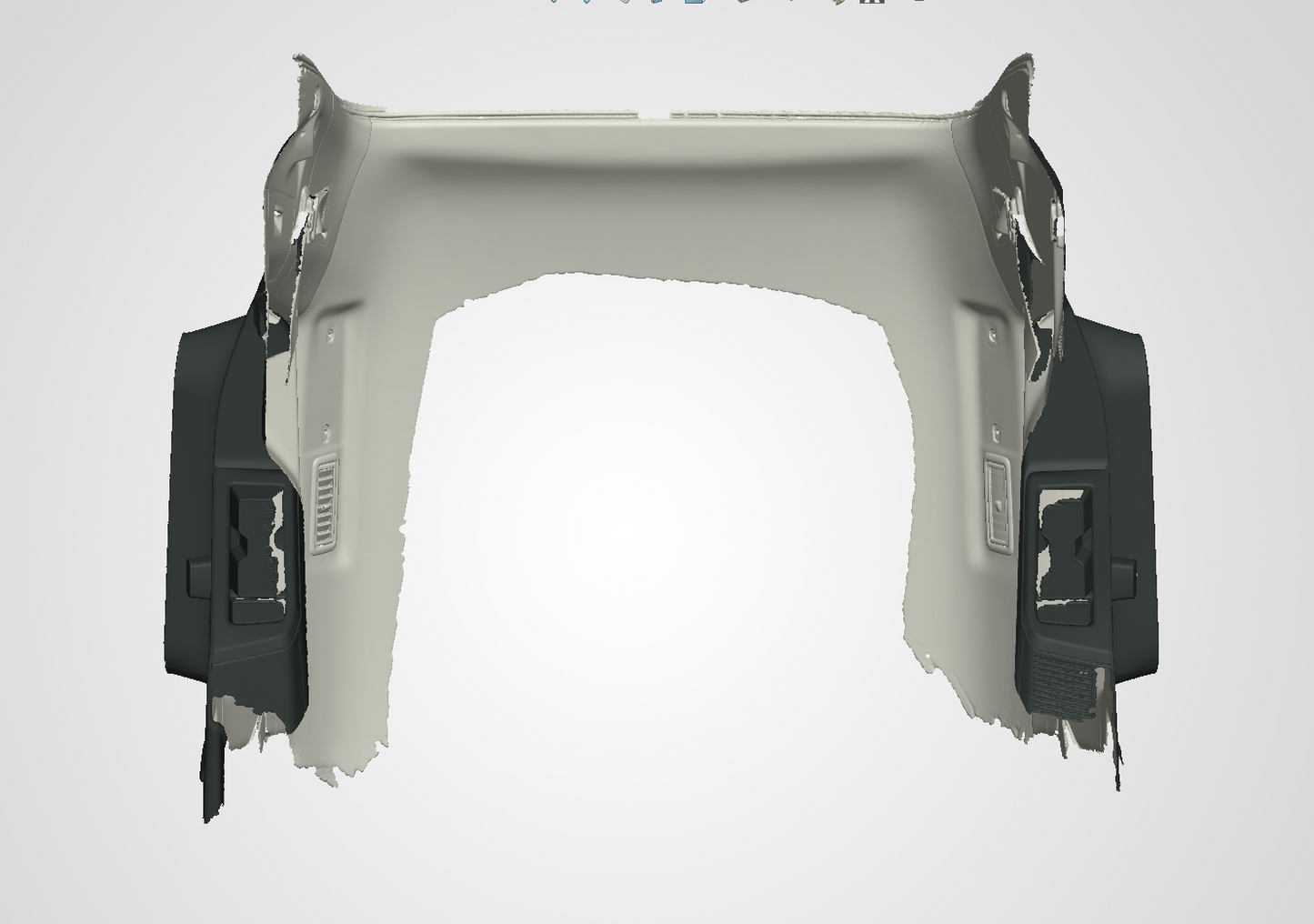 3D Scan data - 2024 Toyota Prado 250ser - Wagon - boot area (Roof section only)