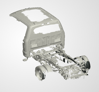 3D Scan data - 2022 Ford F450 - DUALLY - Dual cab / Rear chassis & Roof