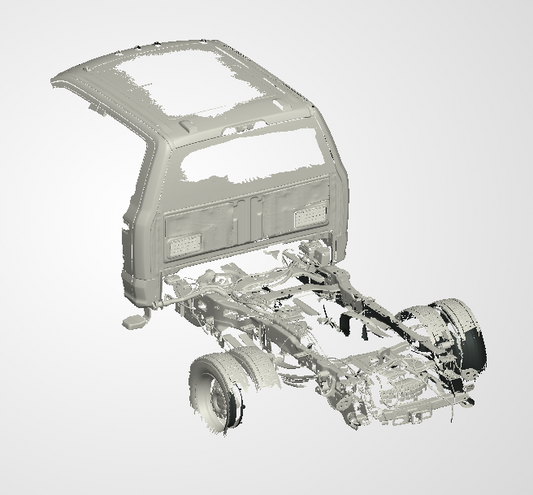 3D Scan data - 2022 Ford F450 - DUALLY - Dual cab / Rear chassis & Roof