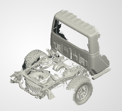 3D Scan data - 2021 Jeep Gladiator - Rubicon - Dual cab / Rear chassis