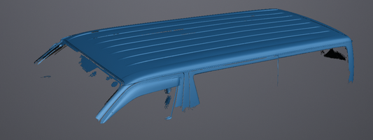 3D Scan data - 2021 Toyota hiace 200ser LWB - gdh206 - Roof skin