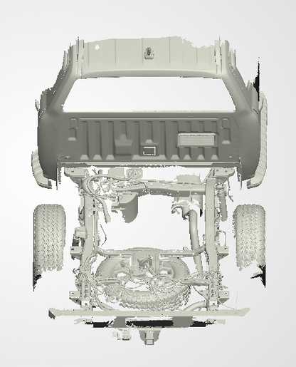 3D Scan data - 2023 Ford Ranger - Wildtrak - Dual cab / Rear chassis