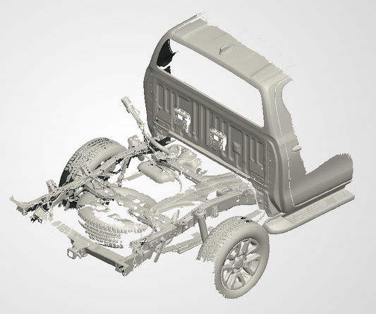 3D Scan data - 2023 Toyota Hilux - Rogue - Dual cab / Rear chassis