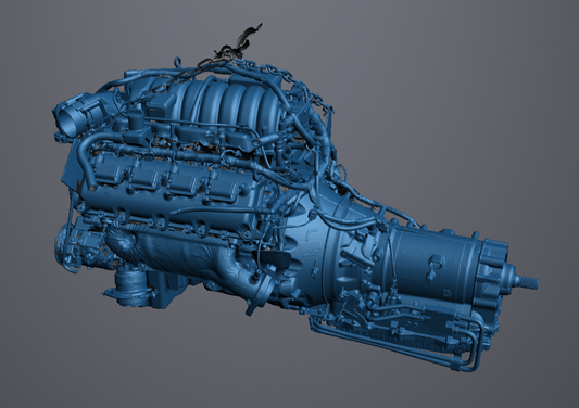 3D Scan data - Dodge Hemi V8, 392ci, 6.4ltr engine and 8HP transmission