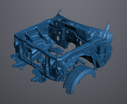 3D Scan data - Nissan Patrol GU Engine Bay