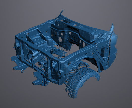 3D Scan data - Nissan Patrol GU Engine Bay