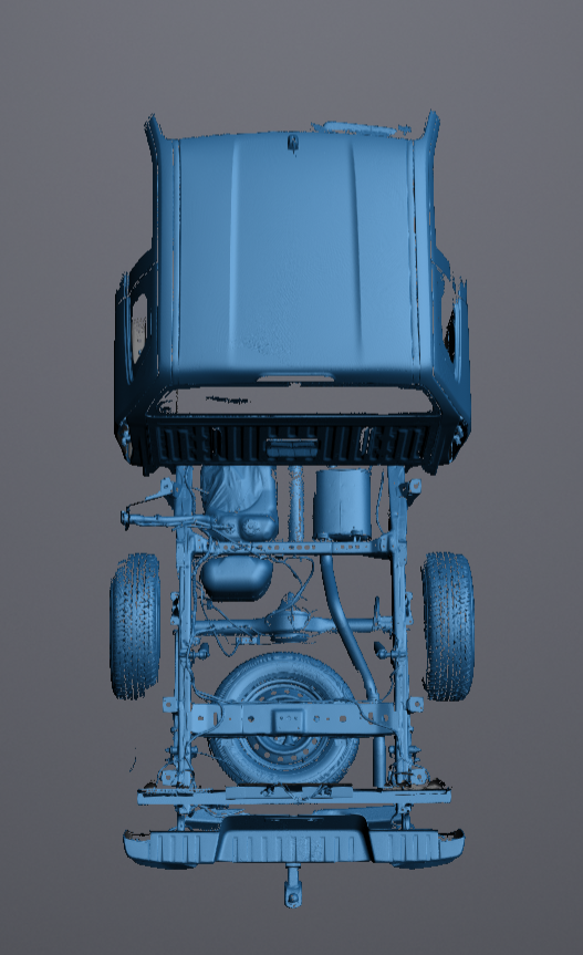 3D Scan data - 2025 Isuzu Dmax - Extra cab / Rear chassis