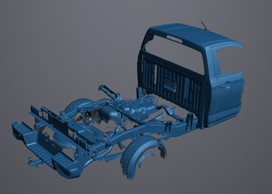 3D Scan data - 2025 Isuzu Dmax - Single cab / Rear chassis