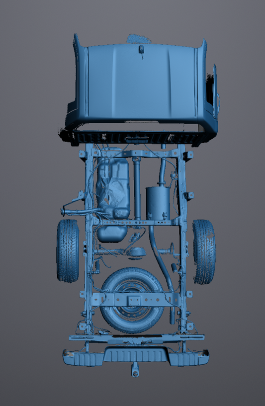 3D Scan data - 2025 Isuzu Dmax - Single cab / Rear chassis
